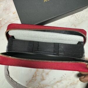 ANDOILT Genuine Leather Wallet for Women Men RFID Blocking Credit Card Holder